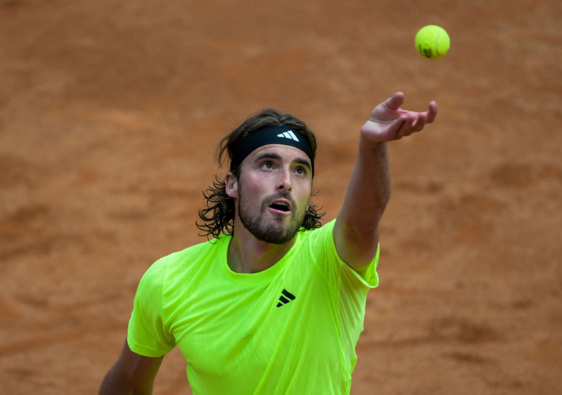 Stefanos Tsitsipas at the Italian Open 2025 - Source: Getty